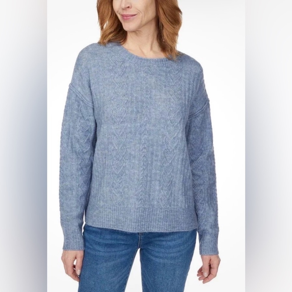 Legendary Outfitters Blue Cable Knit Sweater